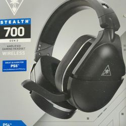 New Open Box Turtle Beach Stealth 700 Gen 2 Wireless Gaming Headset for PS5, PS4, PS4 Pro, PlayStation & Nintendo Switch Featuring Blu