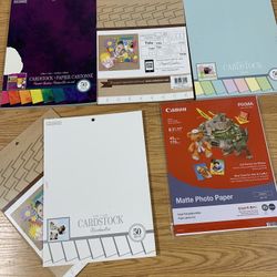 New 5 Card Stock paper and 1 Matte Photo Paper
