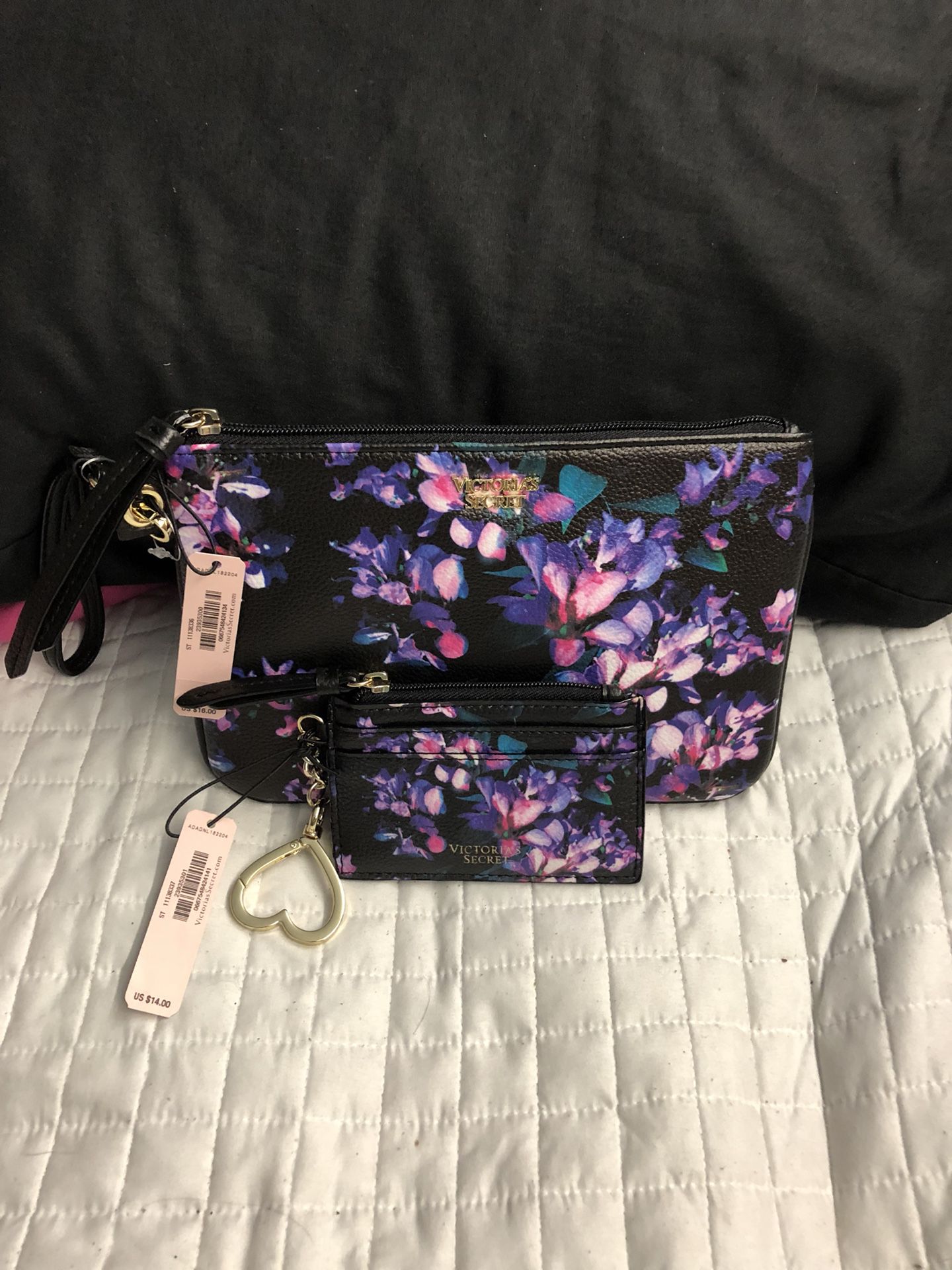 Gorgeous Victoria’s Secret clutch and ID keychain