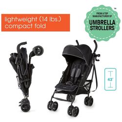 Summer Infant 3Dlite+ Convenience Stroller, Lightweight Umbrella Stroller