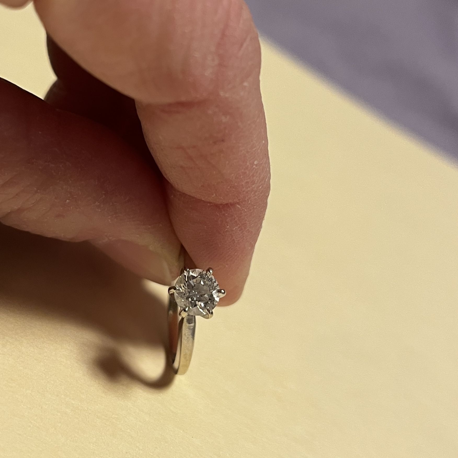 Price drop—Diamond solitaire ring/engagement ring
