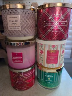 Three wick Bath & Body candles, new. Each