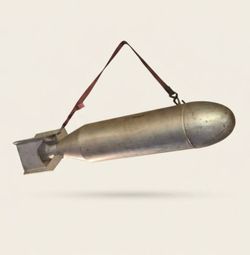 Custom WWII Style General Purpose Bomb Replica - Metal Garage Art / Man Cave Prop