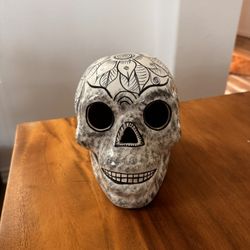 Hand Painted Ceramic Sugar Skull 