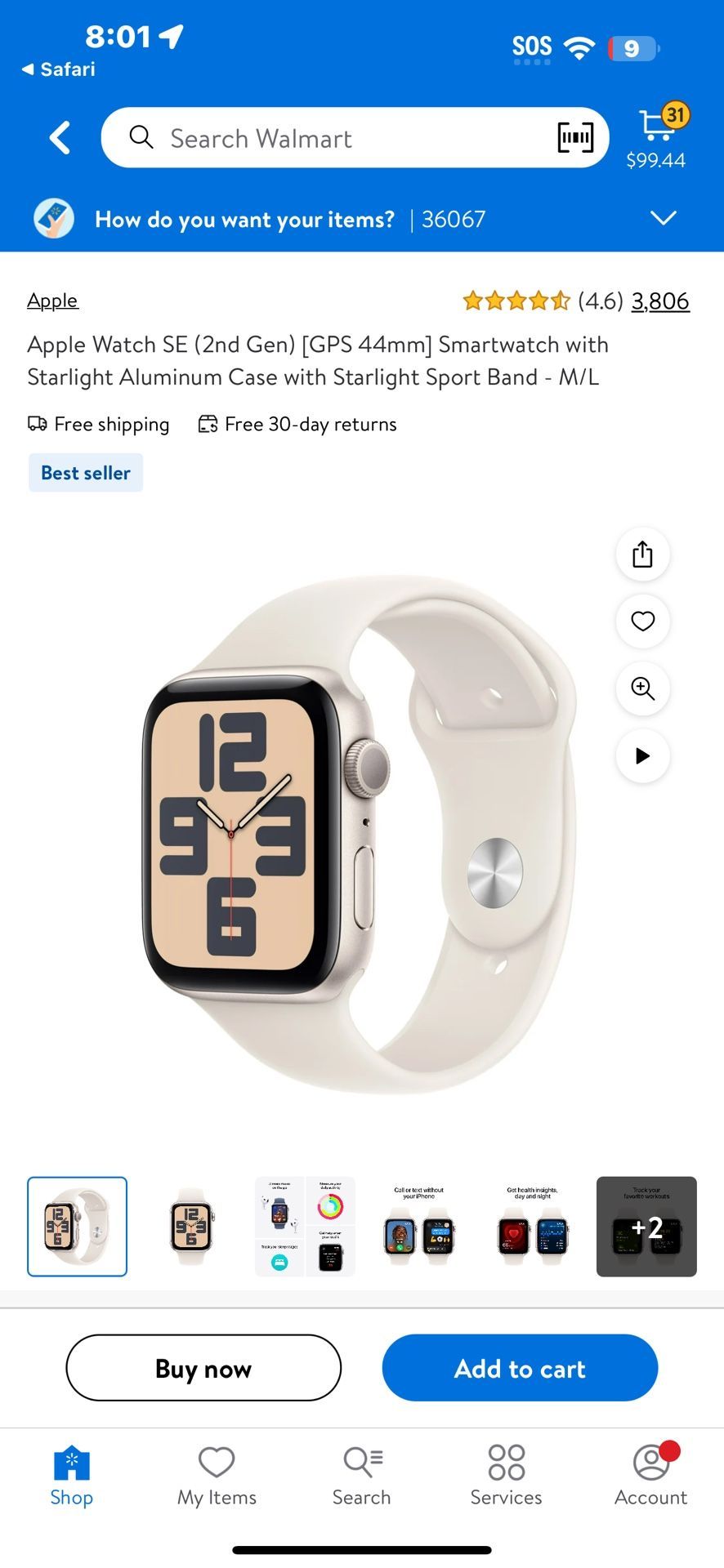 Apple Watch SE 2nd Gen 44mm