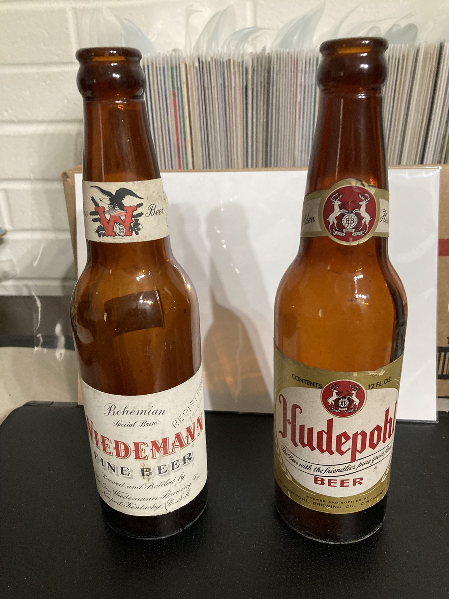 Two Vintage Local Beer Bottles