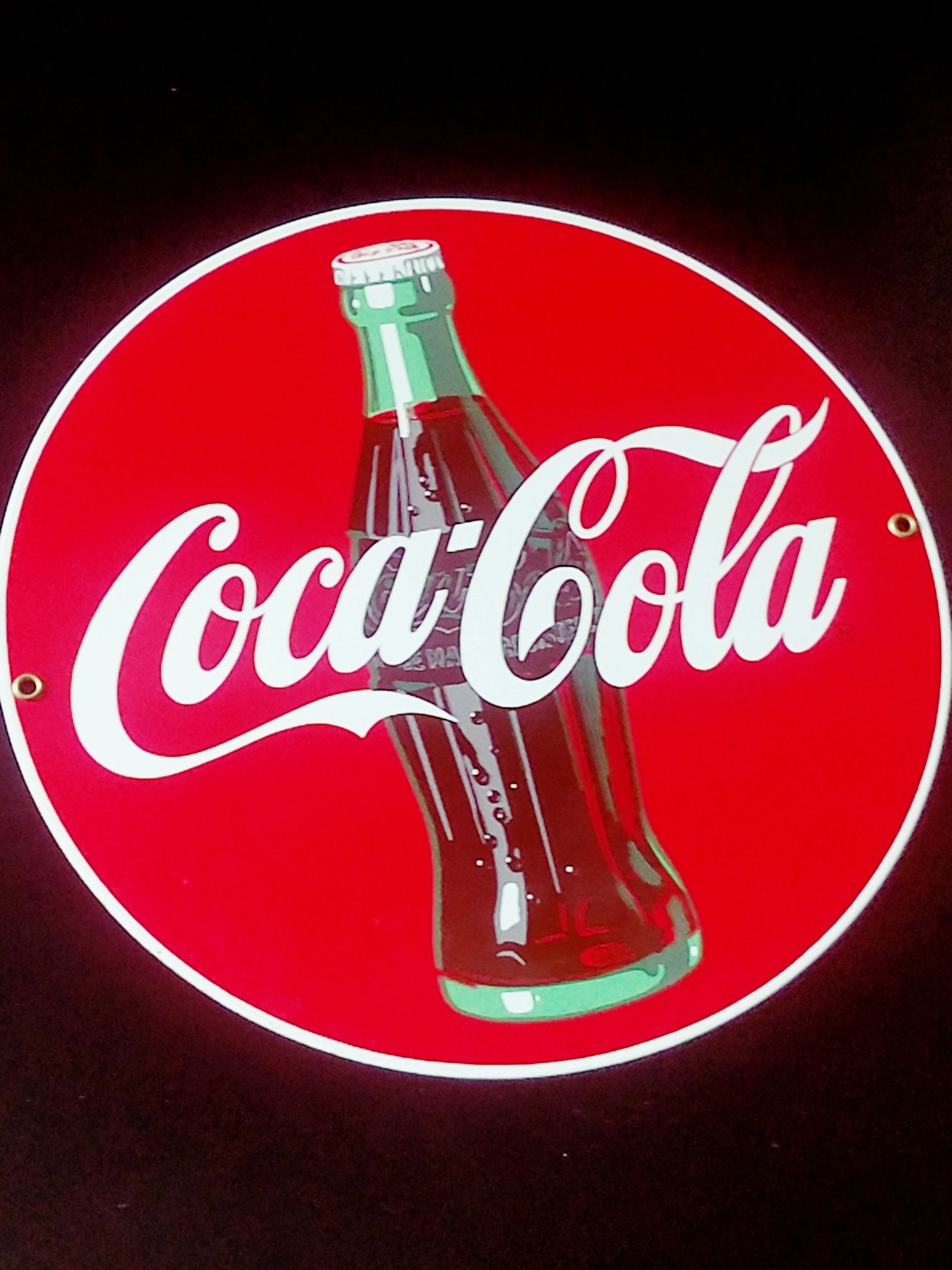 Vintage Coca Cola Decorative Hangable Sign (Porcelain)