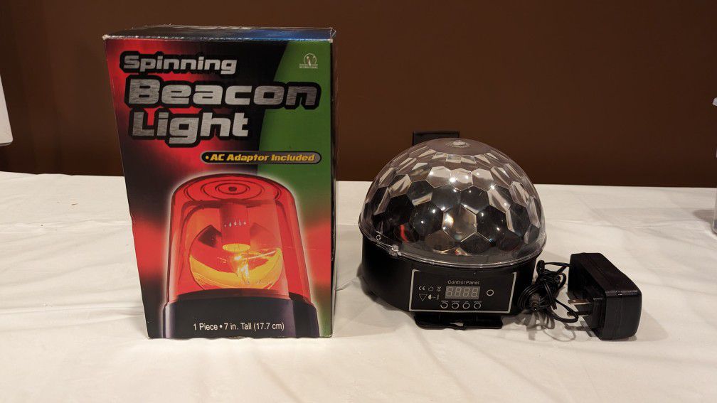Spinning Beacon Light and Disco light for Sale in North Smithfield, RI -  OfferUp