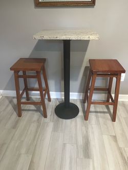 Barstools (2) solid wood - 29x16x16
