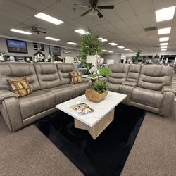 2 PC REC. SOFA AND LOVESEAT 