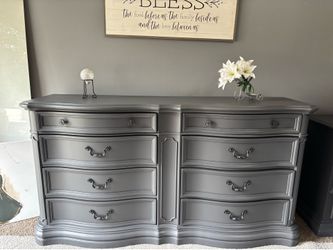 Modern gray beautiful solid dresser