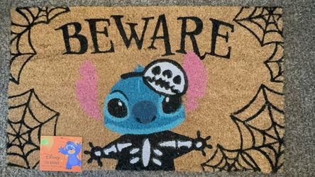 Stitch Halloween Door Mat
