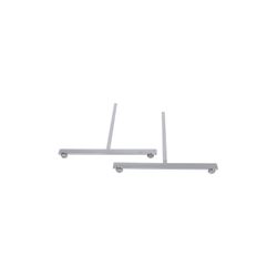 White Wire Grid Display Legs for 2’W Grid or Slat Grid Panels,Set of 2