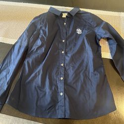 Padres Button Up