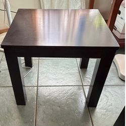Two IKEA Coffee Tables, black, wooden. 