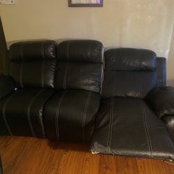 Leather Couch & Love Seat