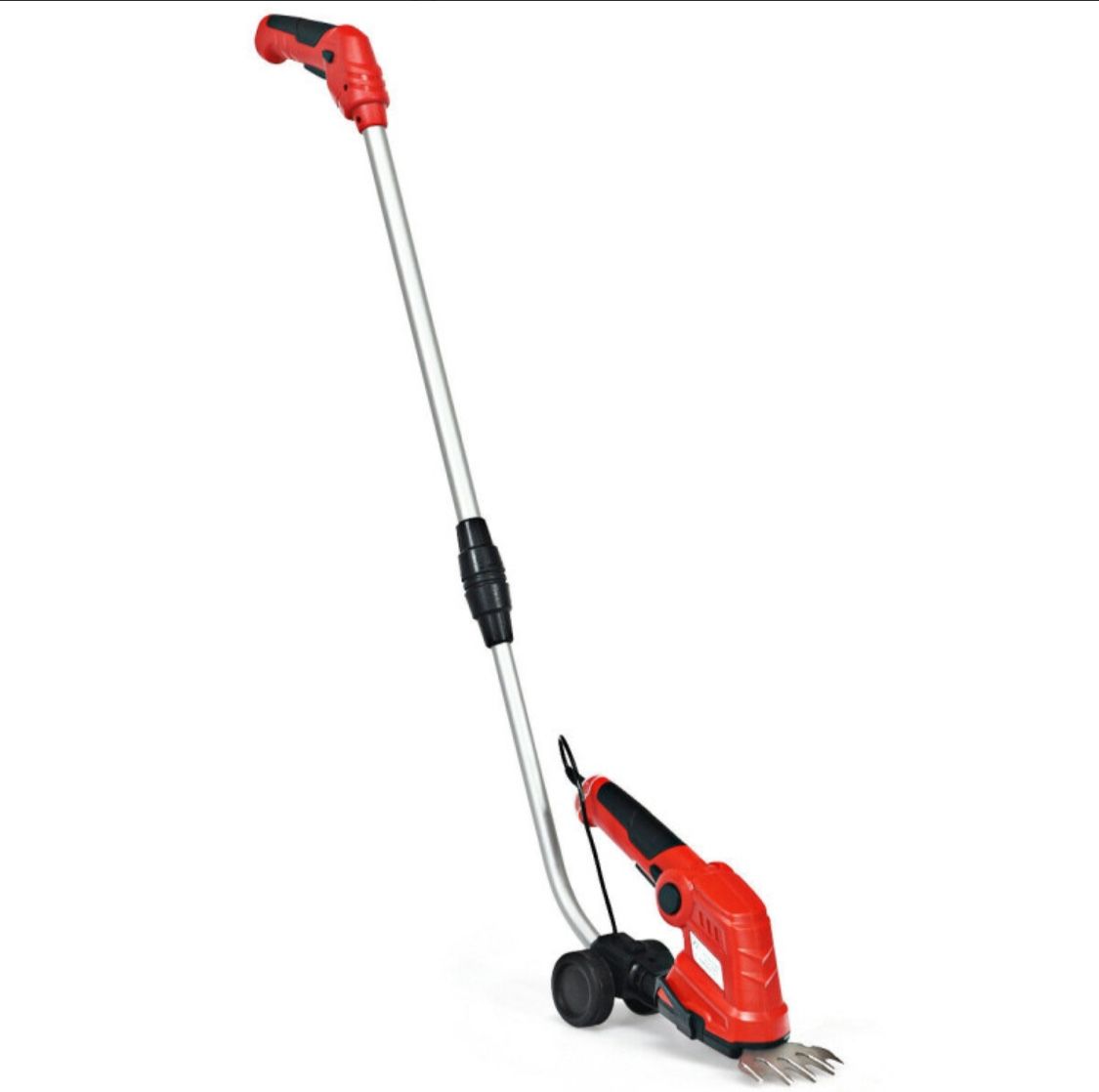7.2V Cordless Grass Shear with Extension Handle and Rechargeable Battery
