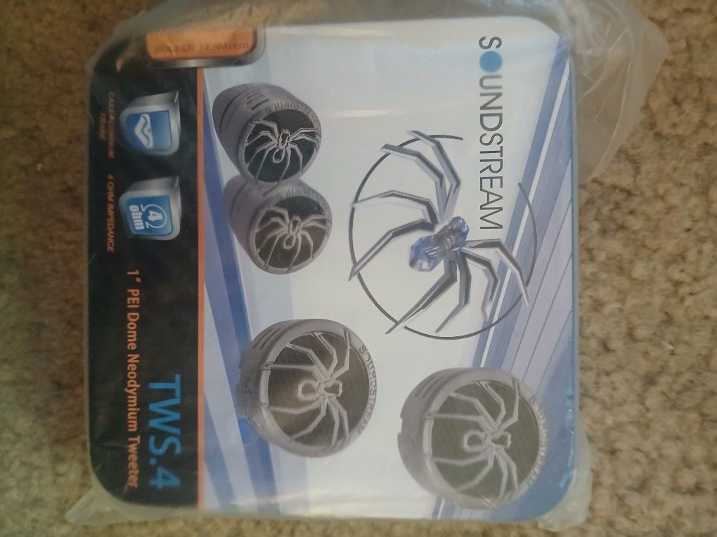 Soundstream 1" Metal Tweeters Pair New In The Box