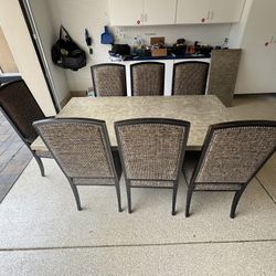 Kitchen Set with (8) Custom Chairs - 80% OFF!