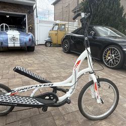 WingFlyer Elliptical Bike Adult Fitness Cruiser Rare White ( Negotiable ) 