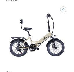 GoPowerBike GoCurv Electric Folding Bike | 20" Fat Tire eBike | 750W Motor, 20mph Top Speed | 45 Mile Range | 5 Pedal Assist Modes | Removable Battery