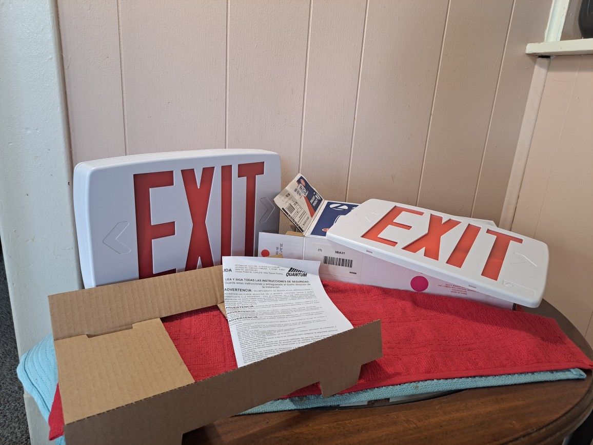 Lithonia Lighting Red 1 or Two Way EXIT Sign