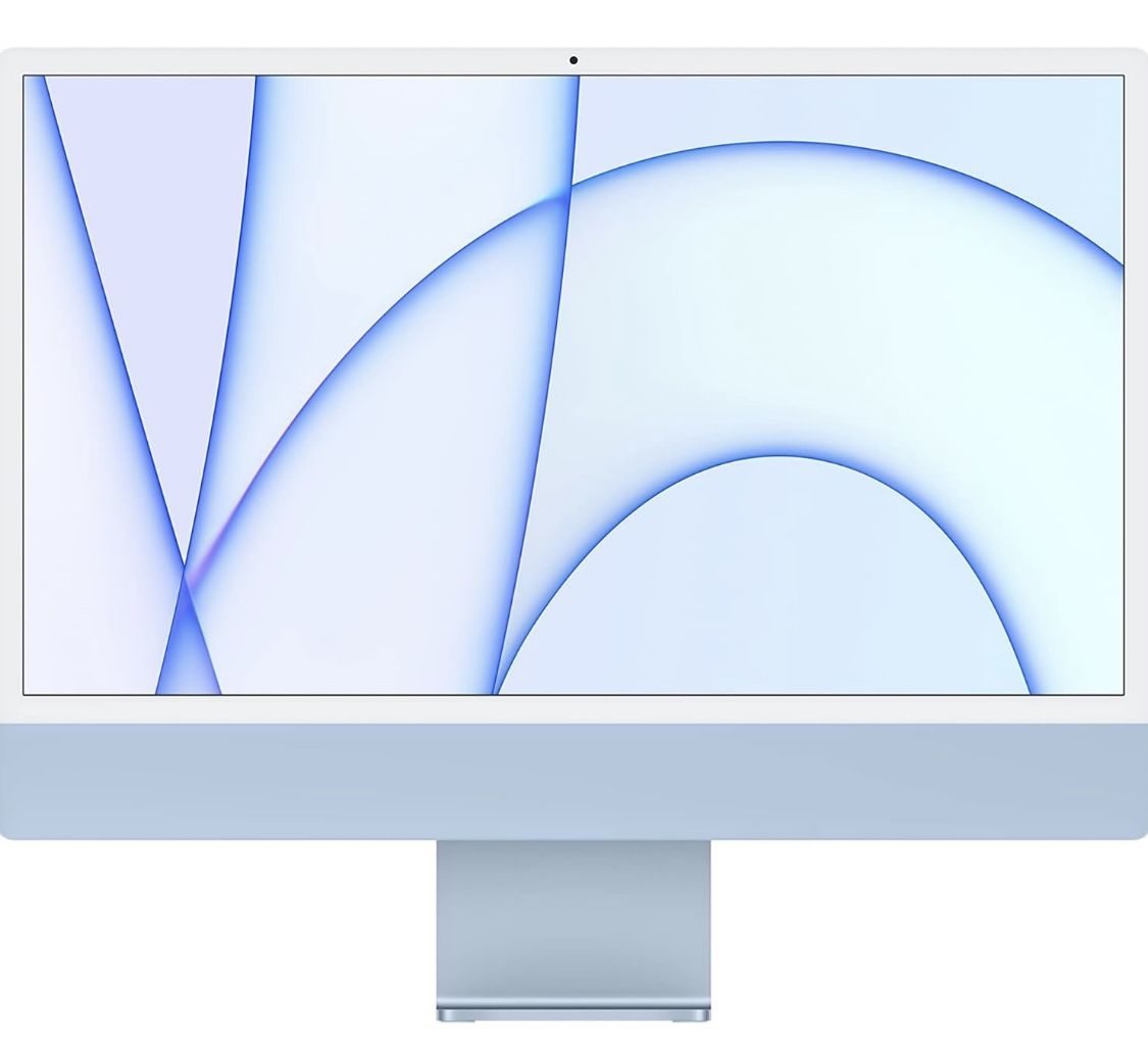 2021 Apple iMac with Apple M1 Chip with 8-core CPU (24-inch, 8GB RAM, 256GB SSD Storage)