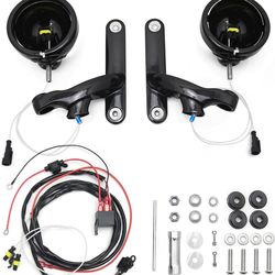 For harley street glide fog passing light kit LED motorcycle fog Auxiliary Lighting Bracket for harley davidson spot light bracket (Housing + Bracket 