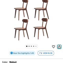 4 Beautiful Dining Chairs Oak