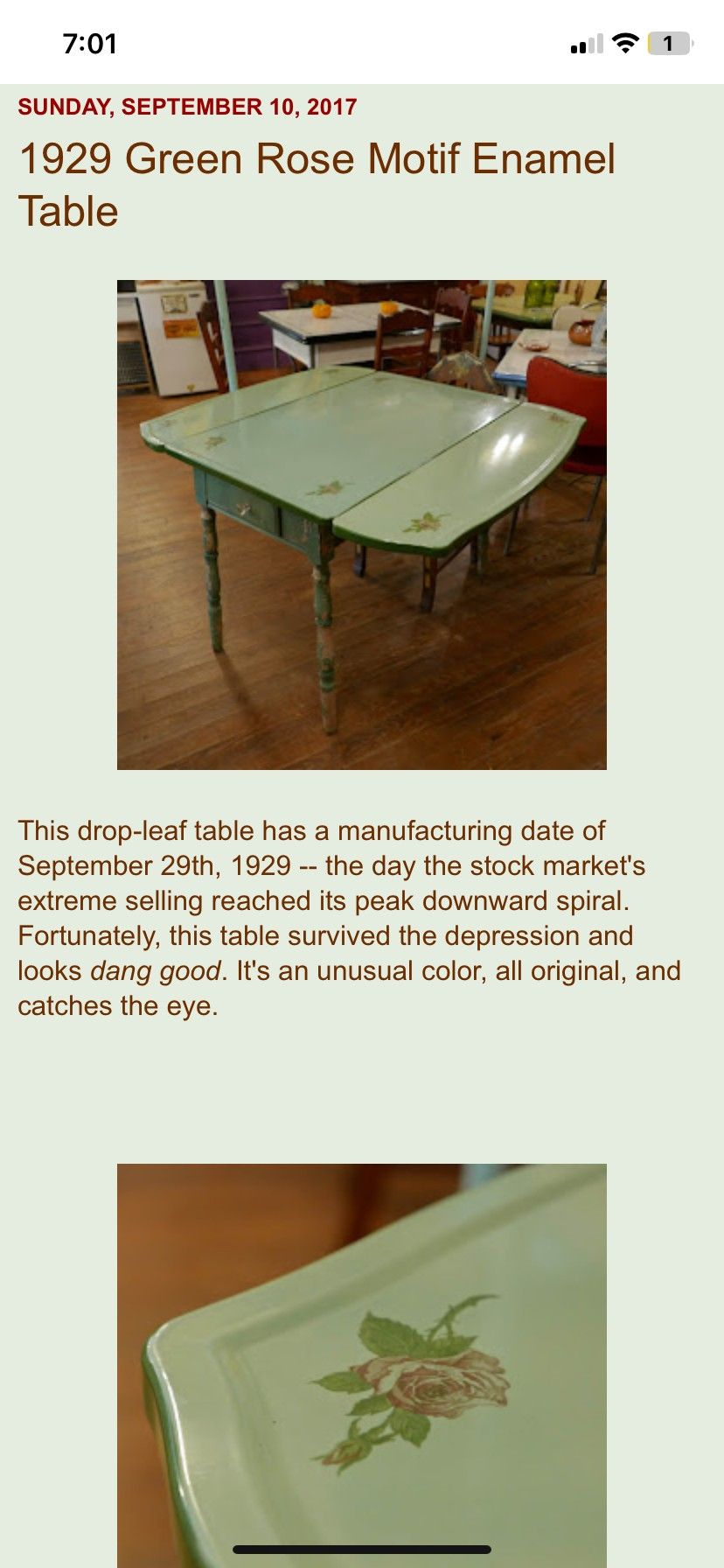 Vintage Table
