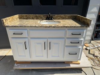 52” Long Solid Wood Bathroom Unit