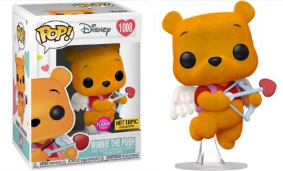 NEW Funko POP! Winnie the Pooh 1008 (FLOCKED CUPID) Disney Hot Topic Ex