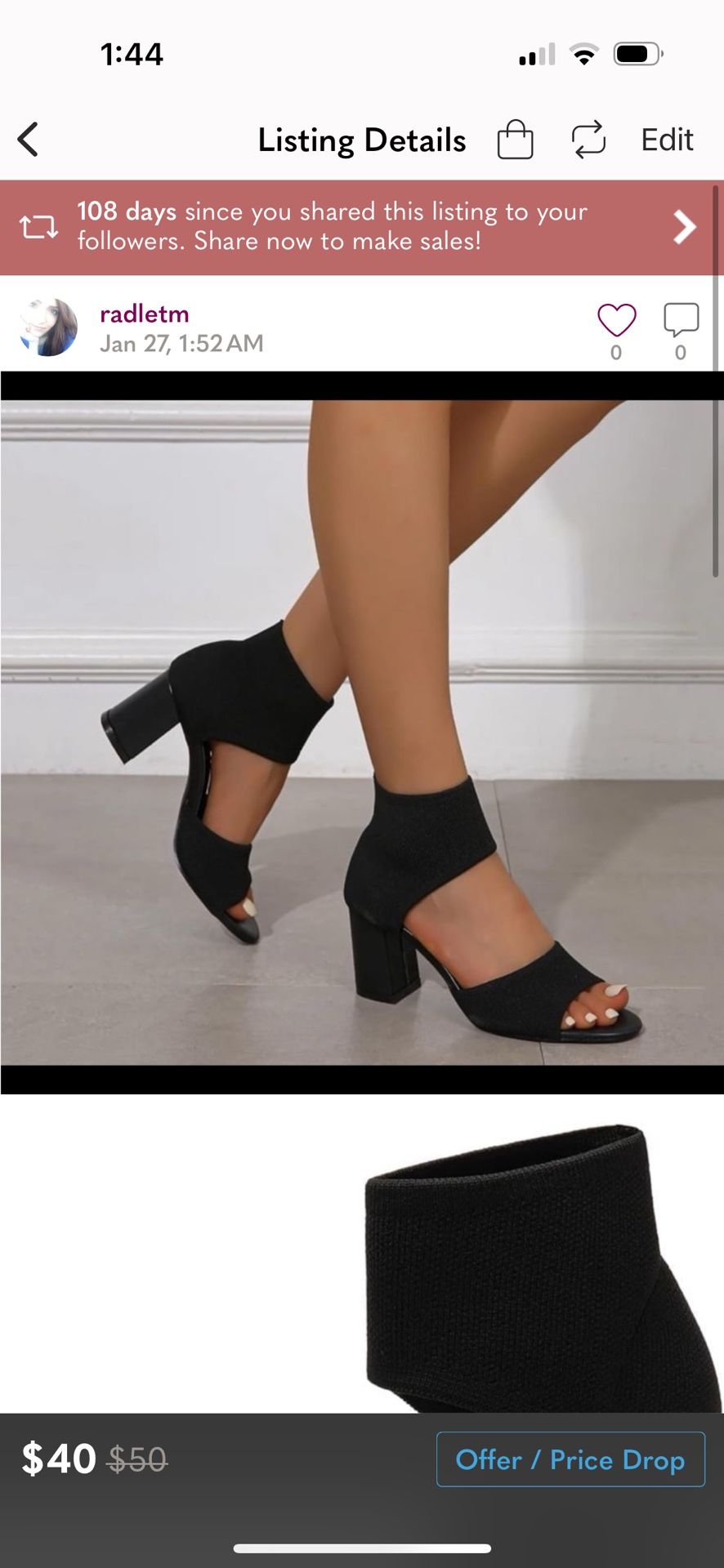 NWOT Block Heels