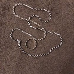 925 Silver Rope Chain 