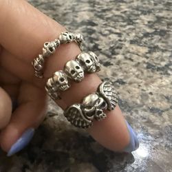 Skull Sterling Silver Rings