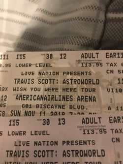Travis Scott tickets 11/11/18