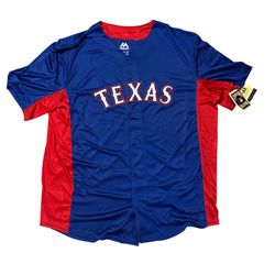 Majestic Cooperstown Texas Rangers Nolan Ryan #34 Jersey Men's Size 2XL Fitted