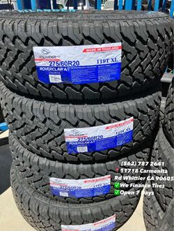 275/60/20 Atlander AT Set of Tires Installed and Balanced Set de Llantas Nuevas Instaladas y Balanceadas