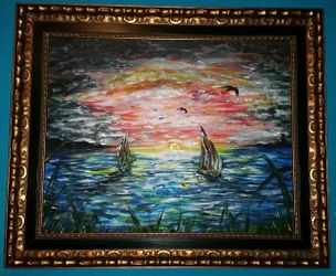 "Tattoo Tides" Acrylic original