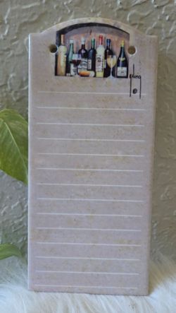 Ceramic dry erase lined notepad