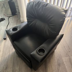 Kids Reclining Leather Chair 