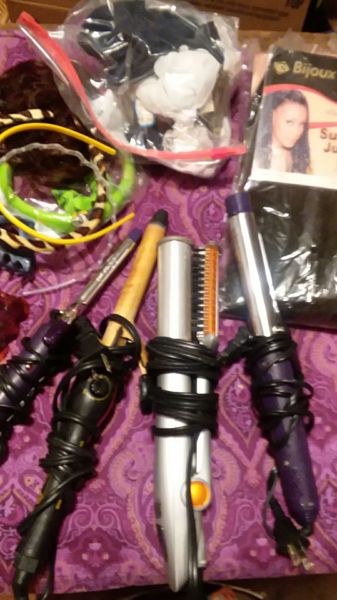 Hair straighteners and hair accessories