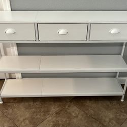 (New) 47” Wide Sofa Table W/ 3 Drawers.