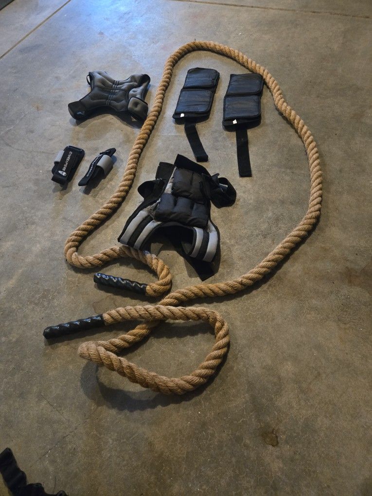 Workout, Rope, Weighted Vests, Gym Equipment