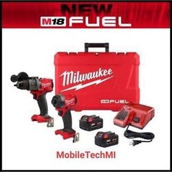 M18 FUEL 18V Lithium-Ion Brushless Cordless Hammer Drill and Impact Driver Combo Kit (2-Tool) with 2 Batteries