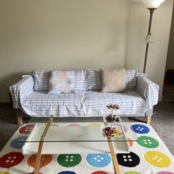 glass top coffee table