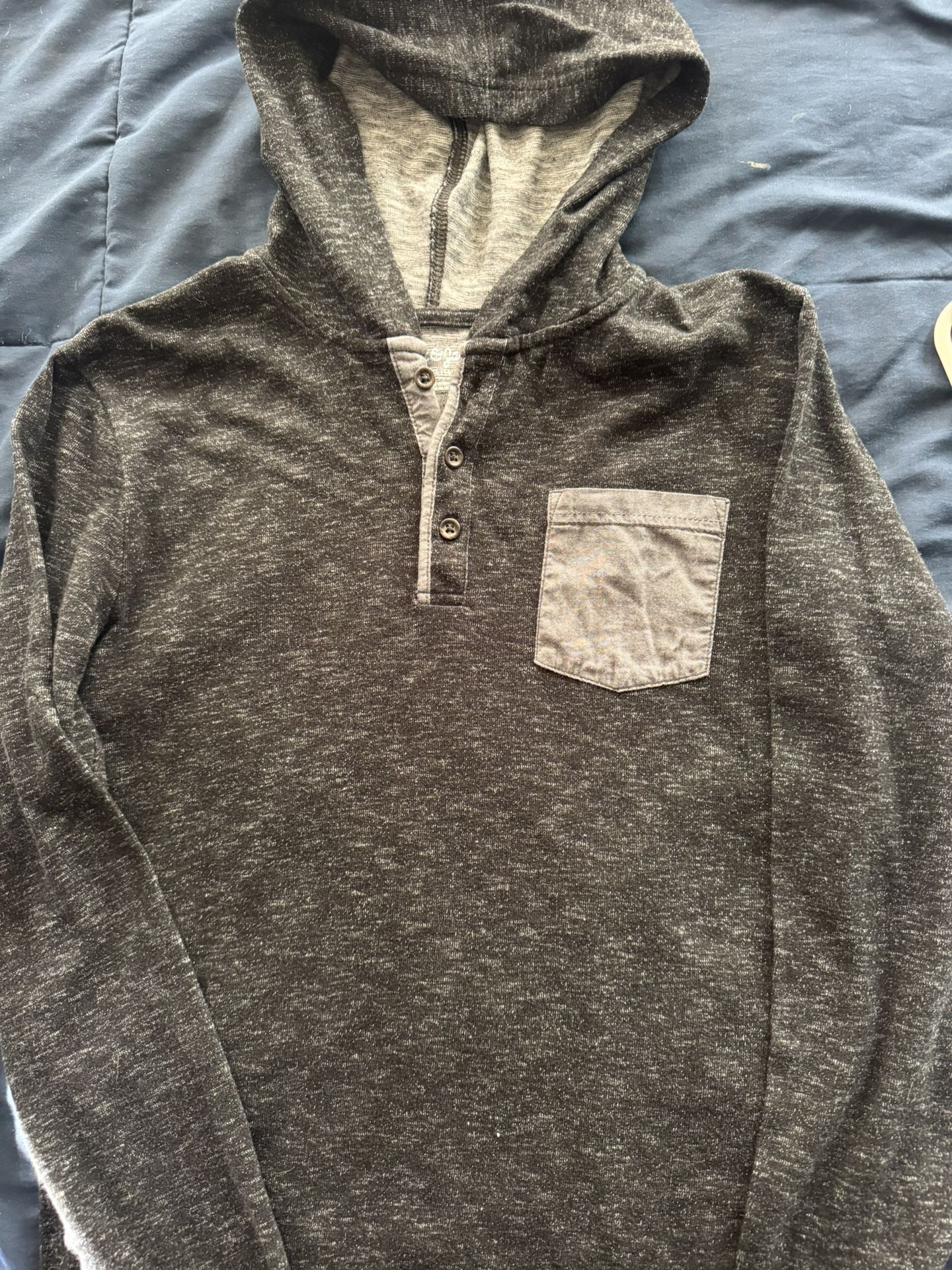 Cat & Jack Charcoal Hoodie with Pocket Detail