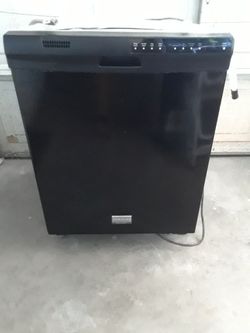 Black Frigidaire dishwasher