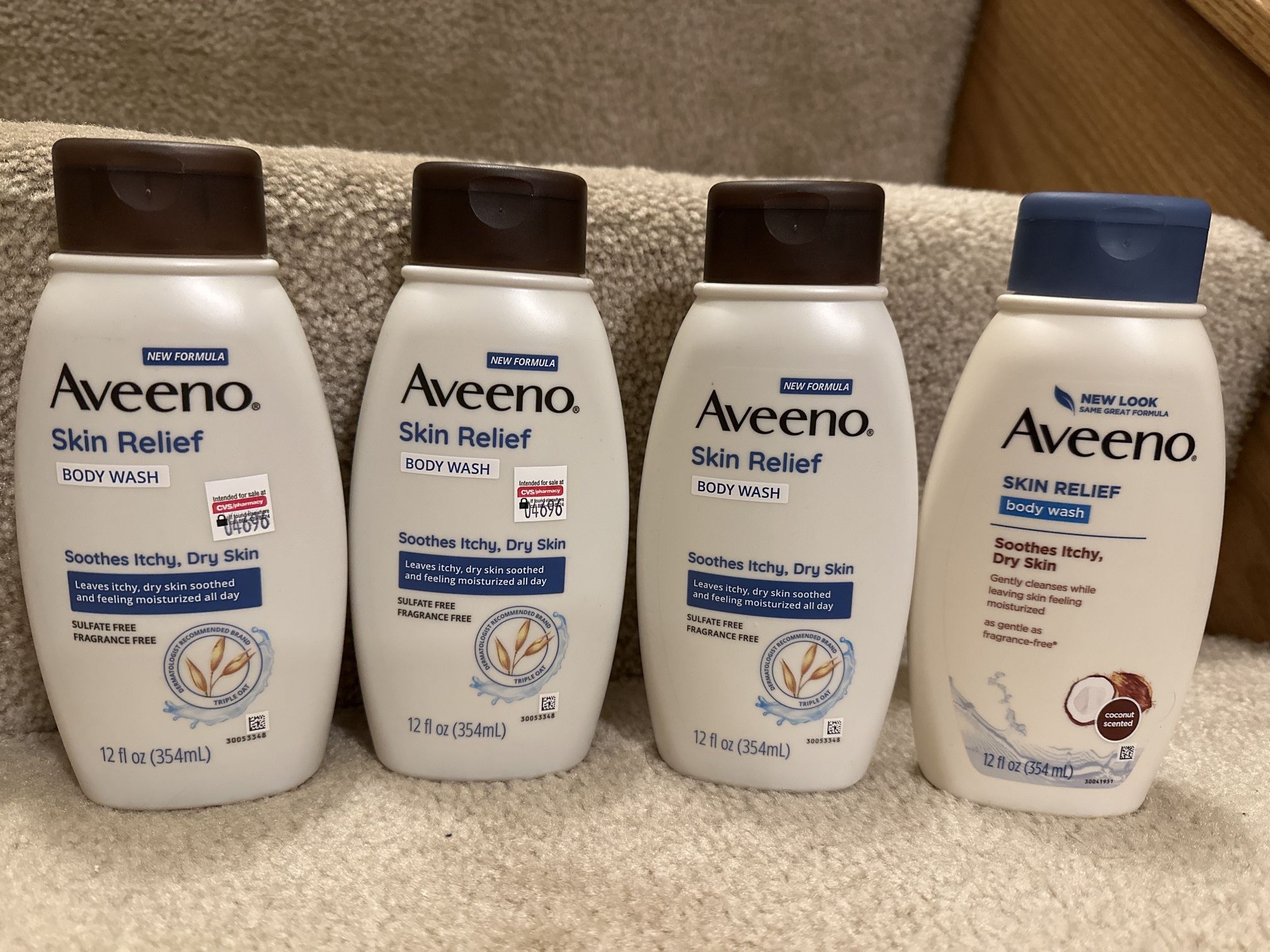 Aveeno Skin Relief Body Wash 12 oz new $6/bottle