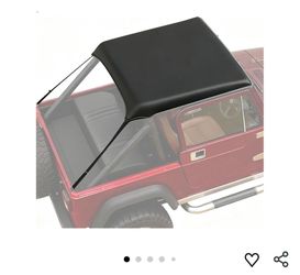 Bikini Top for Jeep CJ7, CJ8 & YJ Models, Reinforced Stitching, Heavy-Duty Sun Shade & Soft Top Replacement Cover for '76-86 CJ7, '81-85 Scrambler CJ8